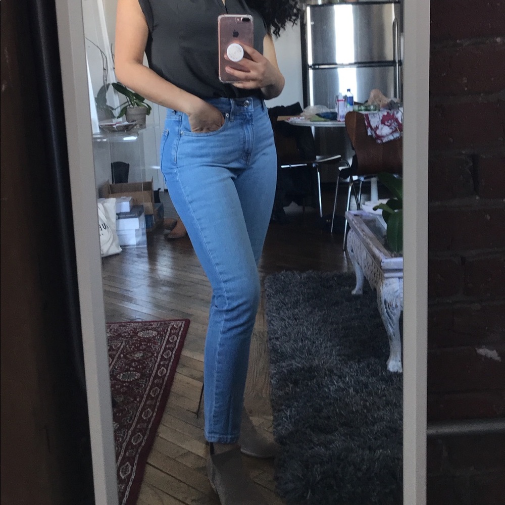 Everlane light blue wash ankle jeans sz 27